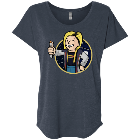 T-Shirts Vintage Navy / X-Small Doctor Vault Triblend Dolman Sleeve