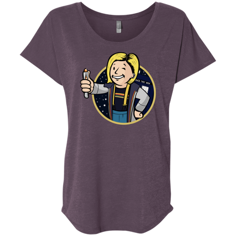 T-Shirts Vintage Purple / X-Small Doctor Vault Triblend Dolman Sleeve