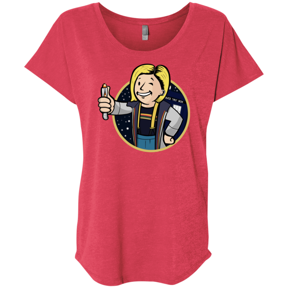 T-Shirts Vintage Red / X-Small Doctor Vault Triblend Dolman Sleeve