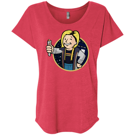 T-Shirts Vintage Red / X-Small Doctor Vault Triblend Dolman Sleeve