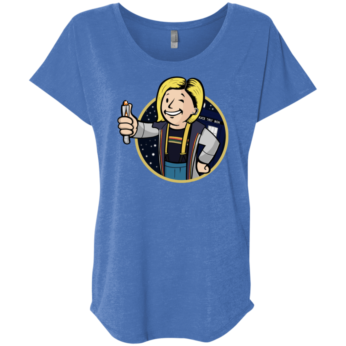 T-Shirts Vintage Royal / X-Small Doctor Vault Triblend Dolman Sleeve