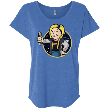 T-Shirts Vintage Royal / X-Small Doctor Vault Triblend Dolman Sleeve