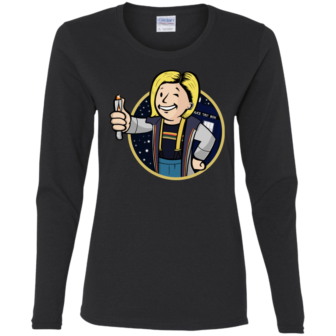 T-Shirts Black / S Doctor Vault Women's Long Sleeve T-Shirt