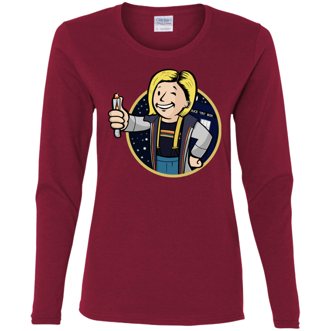 T-Shirts Cardinal / S Doctor Vault Women's Long Sleeve T-Shirt