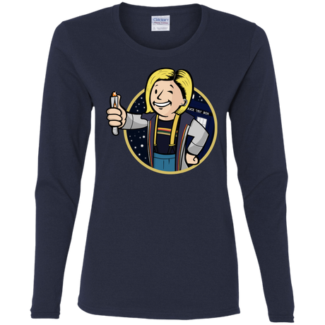 T-Shirts Navy / S Doctor Vault Women's Long Sleeve T-Shirt