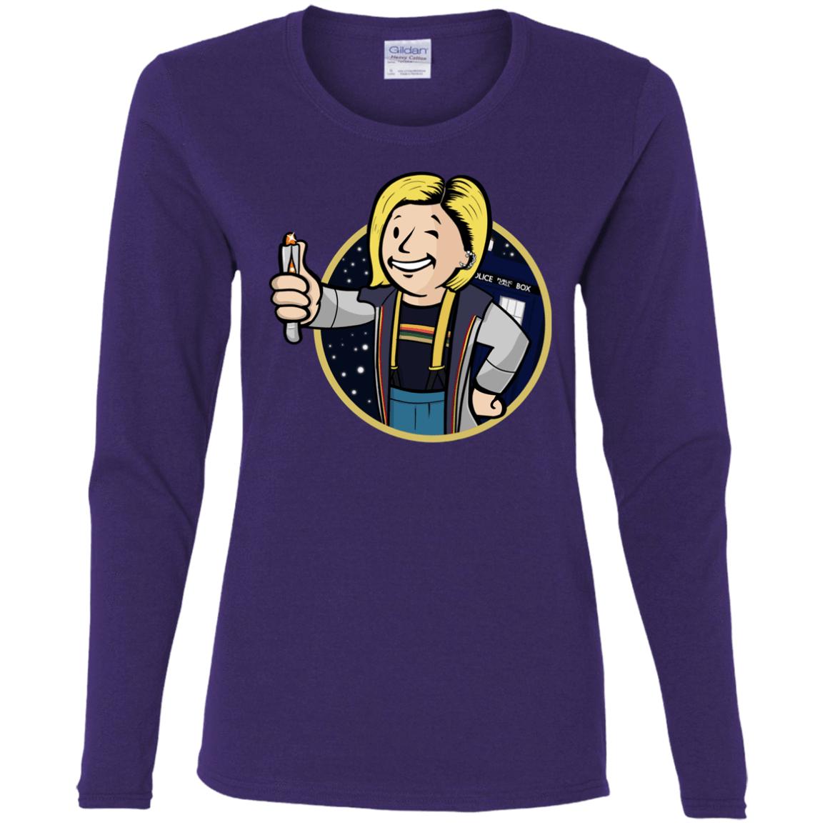 T-Shirts Purple / S Doctor Vault Women's Long Sleeve T-Shirt