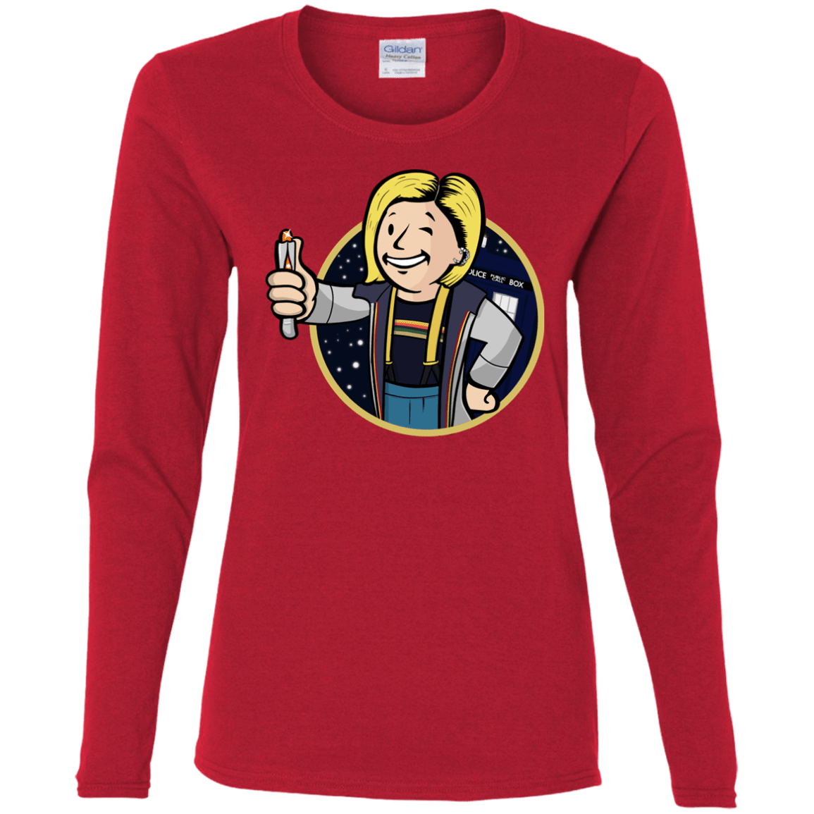 T-Shirts Red / S Doctor Vault Women's Long Sleeve T-Shirt