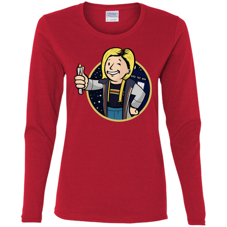 T-Shirts Red / S Doctor Vault Women's Long Sleeve T-Shirt