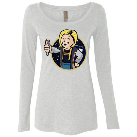 T-Shirts Heather White / S Doctor Vault Women's Triblend Long Sleeve Shirt