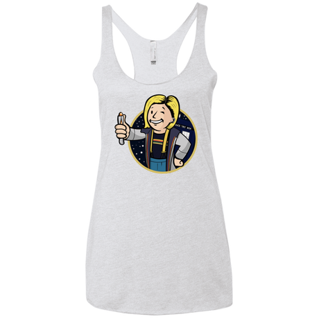 T-Shirts Heather White / X-Small Doctor Vault Women's Triblend Racerback Tank