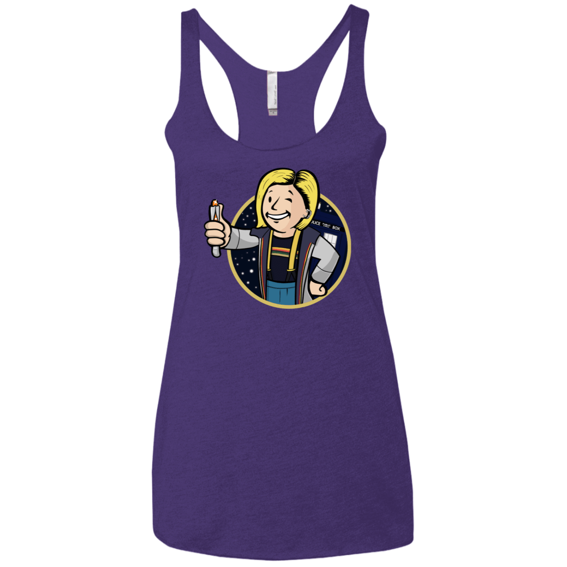 T-Shirts Purple Rush / X-Small Doctor Vault Women's Triblend Racerback Tank