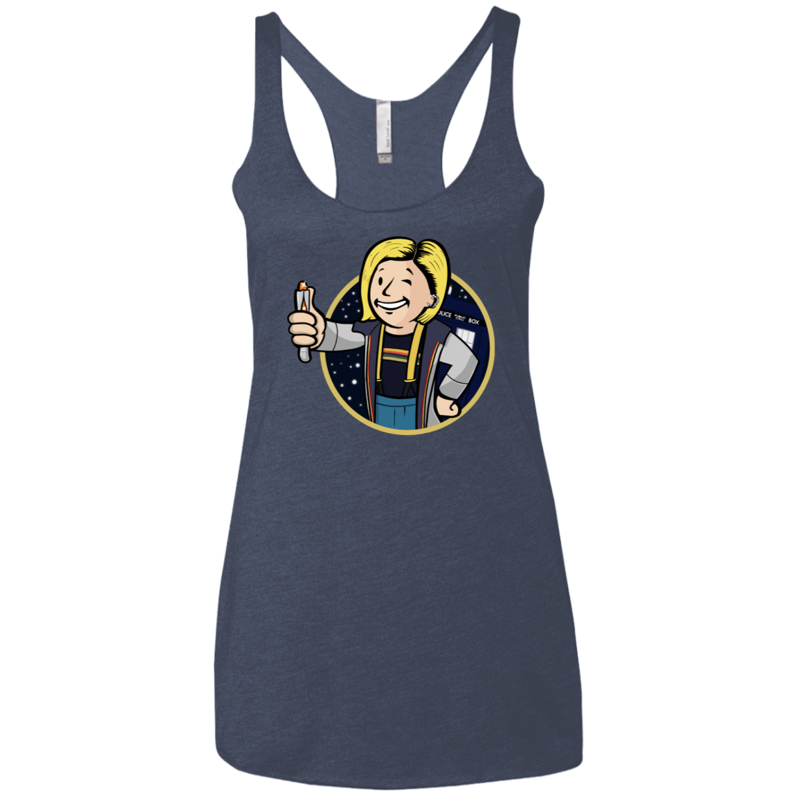 T-Shirts Vintage Navy / X-Small Doctor Vault Women's Triblend Racerback Tank
