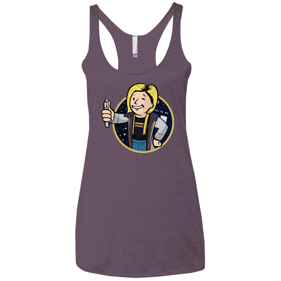T-Shirts Vintage Purple / X-Small Doctor Vault Women's Triblend Racerback Tank