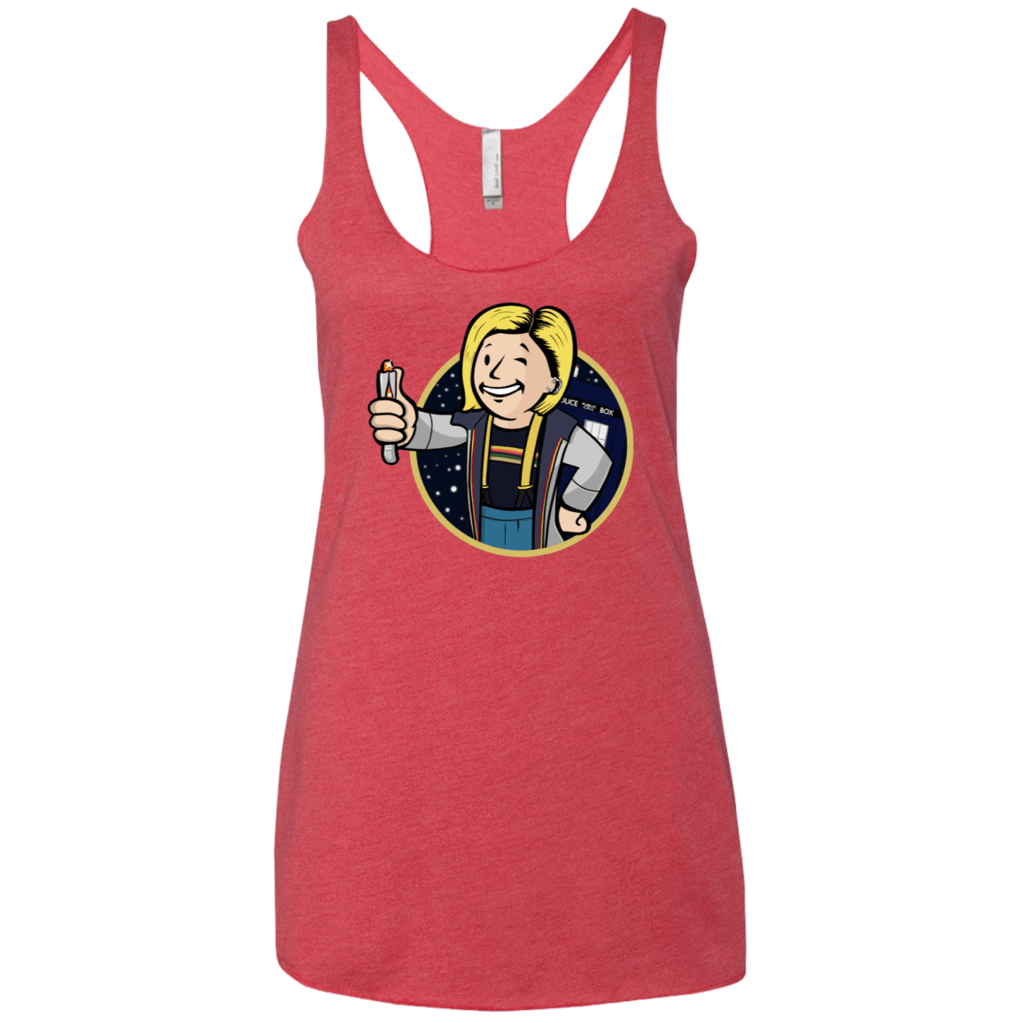 T-Shirts Vintage Red / X-Small Doctor Vault Women's Triblend Racerback Tank