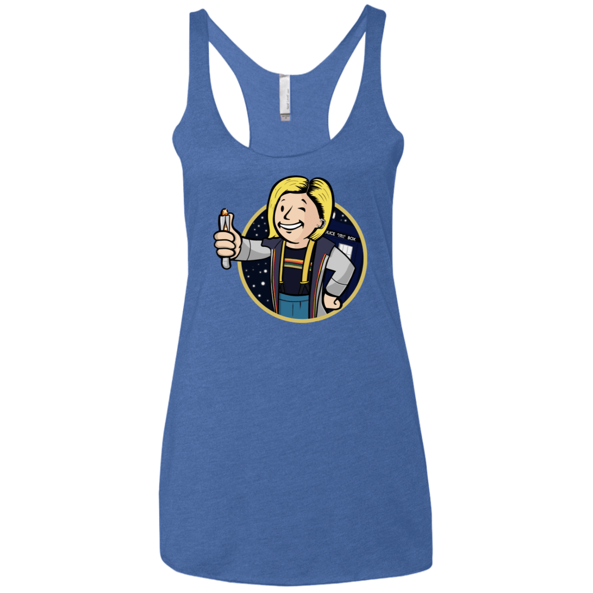 T-Shirts Vintage Royal / X-Small Doctor Vault Women's Triblend Racerback Tank