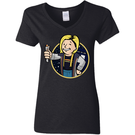 T-Shirts Black / S Doctor Vault Women's V-Neck T-Shirt