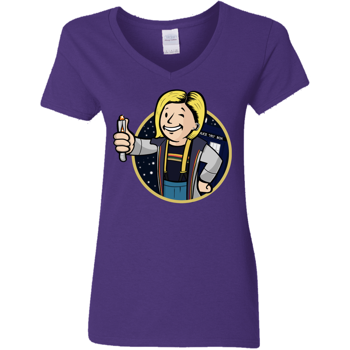 T-Shirts Purple / S Doctor Vault Women's V-Neck T-Shirt