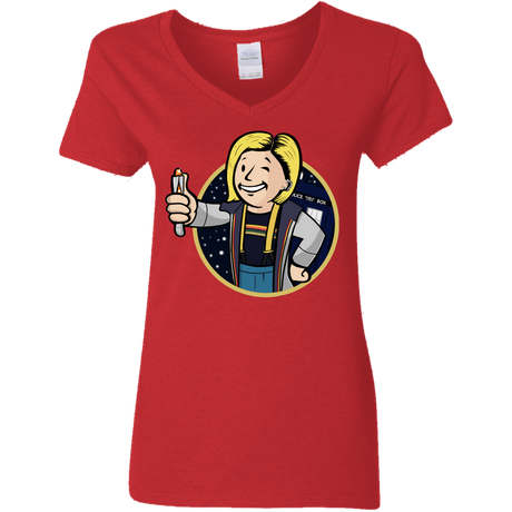 T-Shirts Red / S Doctor Vault Women's V-Neck T-Shirt