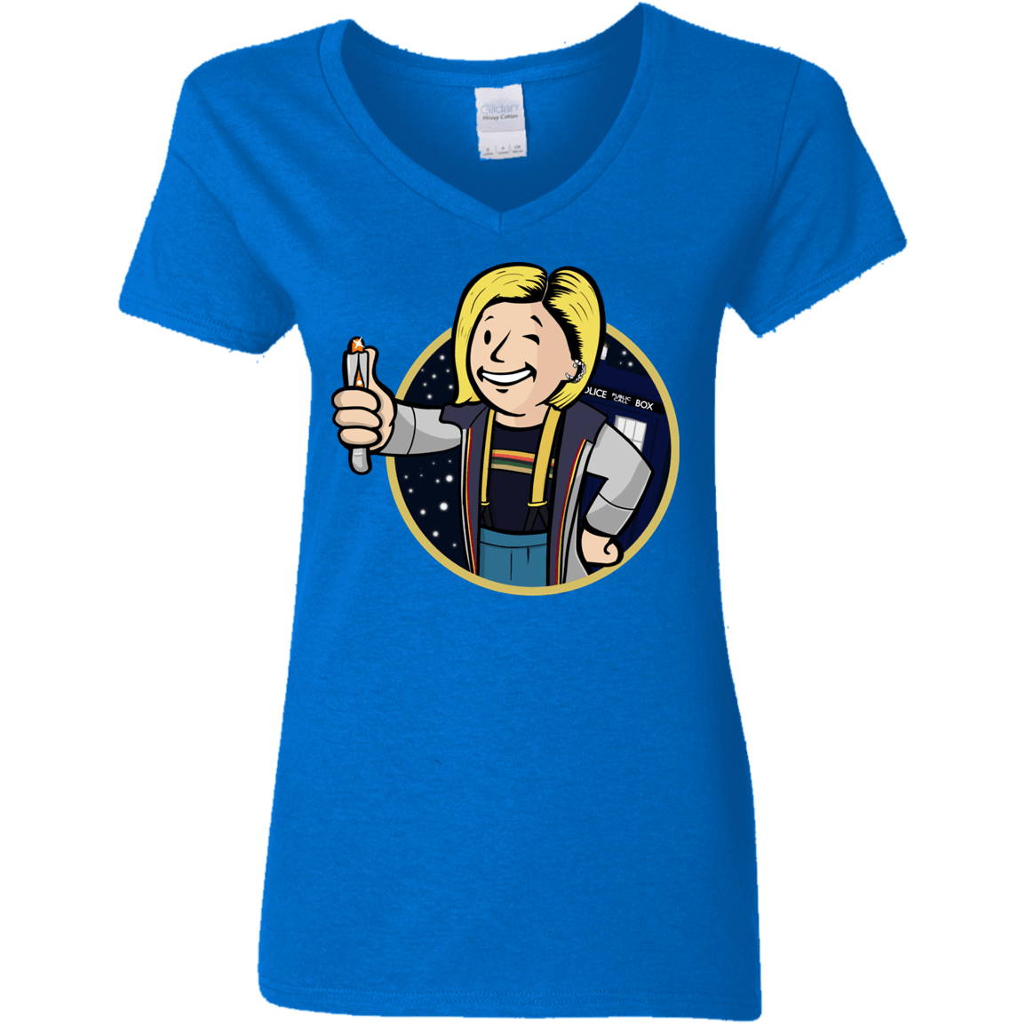 T-Shirts Royal / S Doctor Vault Women's V-Neck T-Shirt