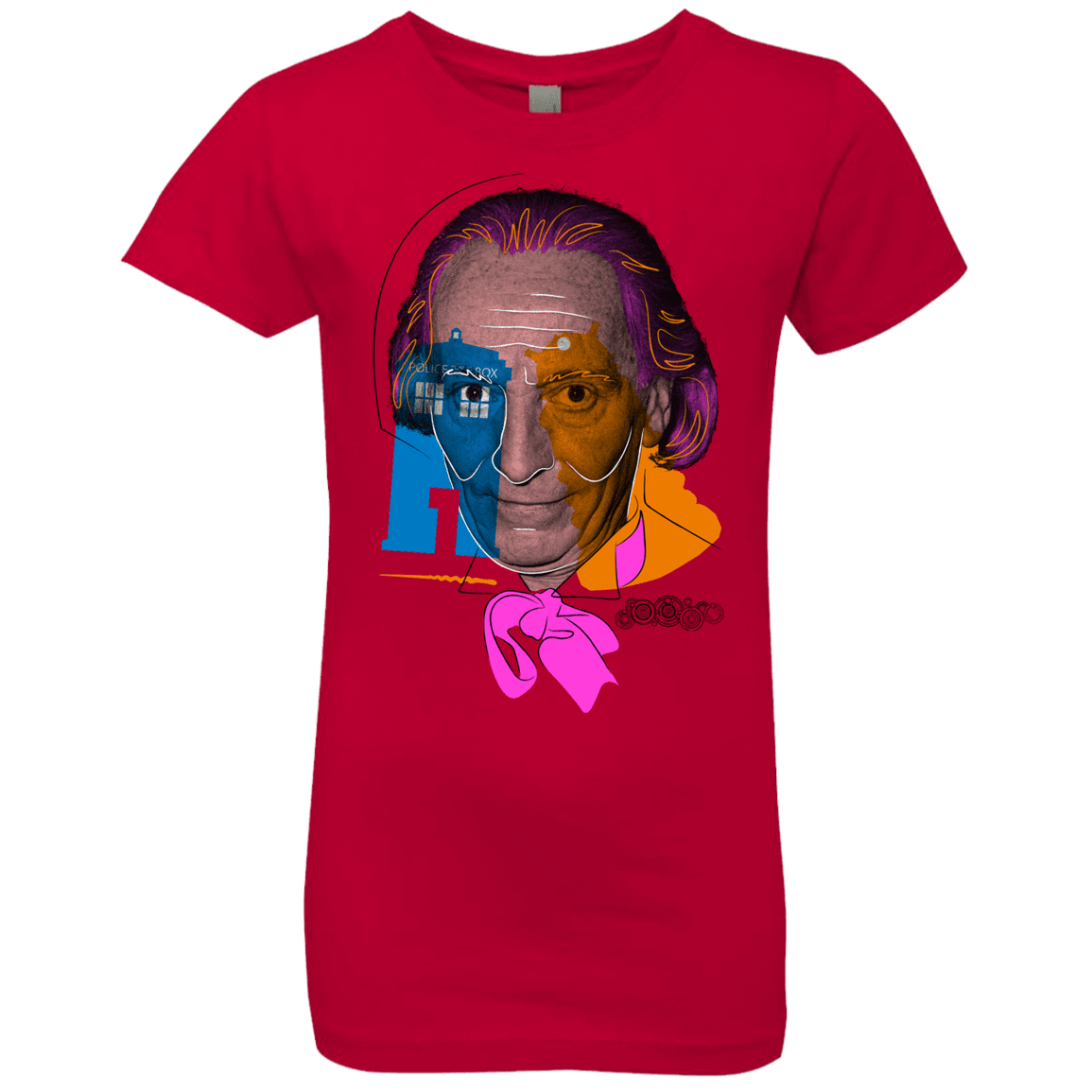 T-Shirts Red / YXS Doctor Warwhol 1 Girls Premium T-Shirt