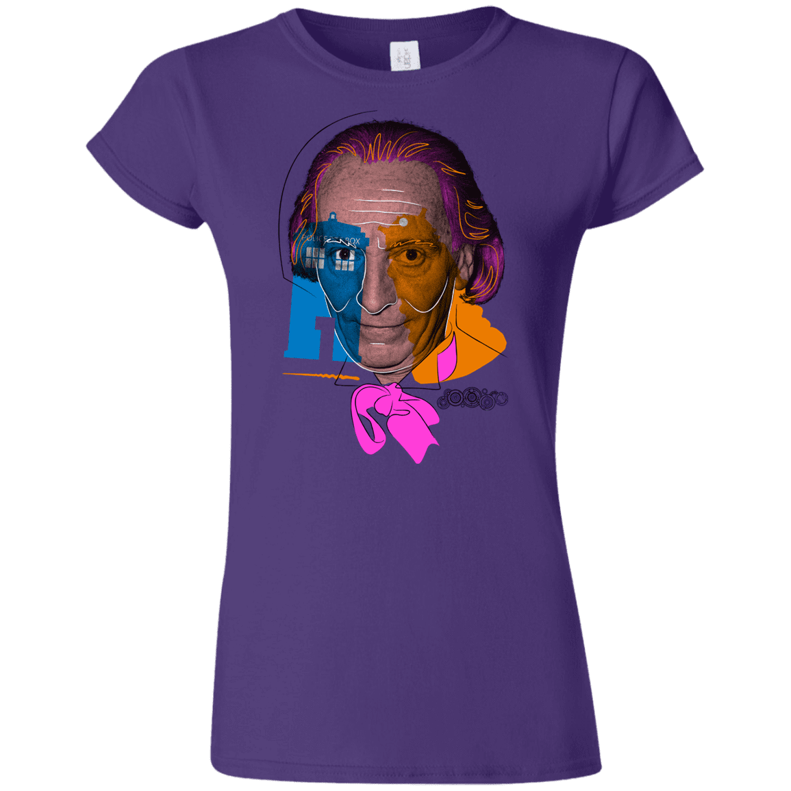 T-Shirts Purple / S Doctor Warwhol 1 Junior Slimmer-Fit T-Shirt