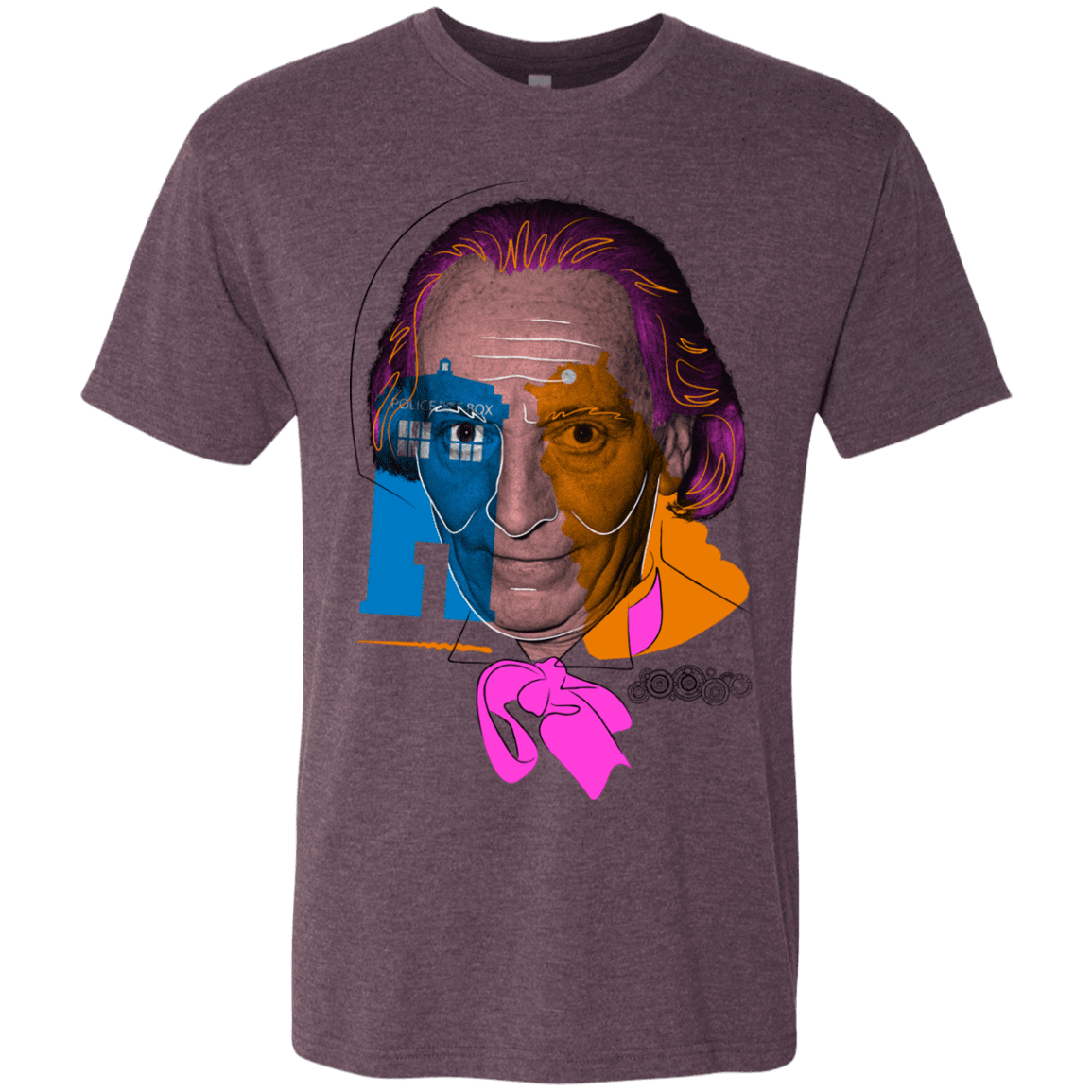 T-Shirts Vintage Purple / S Doctor Warwhol 1 Men's Triblend T-Shirt