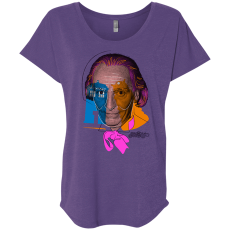 T-Shirts Purple Rush / X-Small Doctor Warwhol 1 Triblend Dolman Sleeve