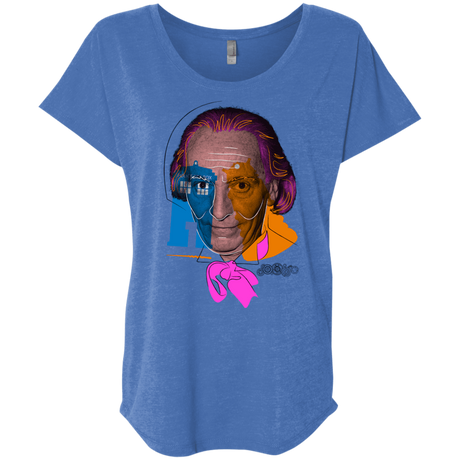 T-Shirts Vintage Royal / X-Small Doctor Warwhol 1 Triblend Dolman Sleeve