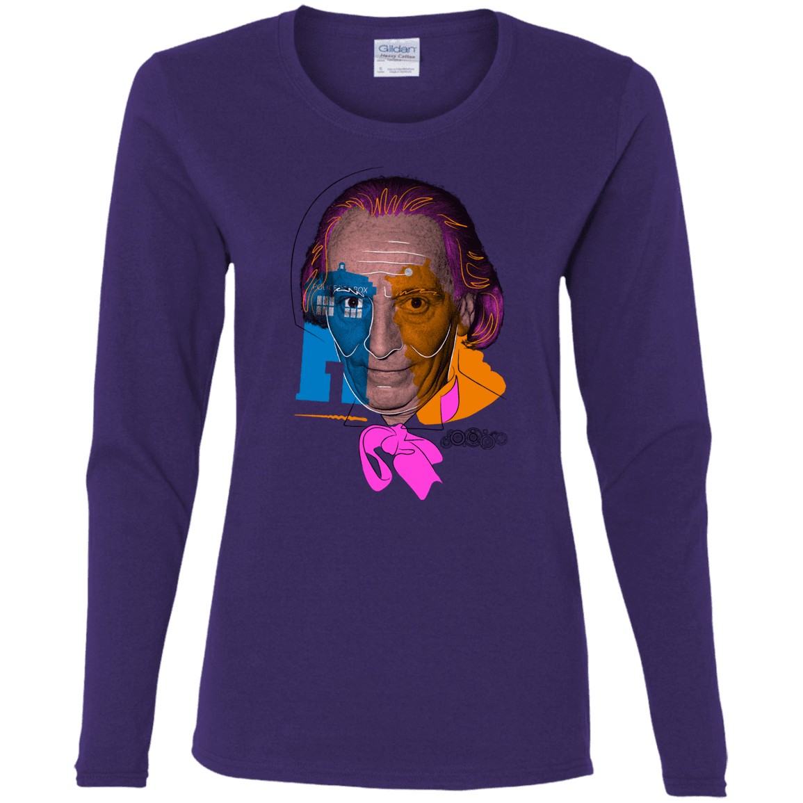 T-Shirts Purple / S Doctor Warwhol 1 Women's Long Sleeve T-Shirt