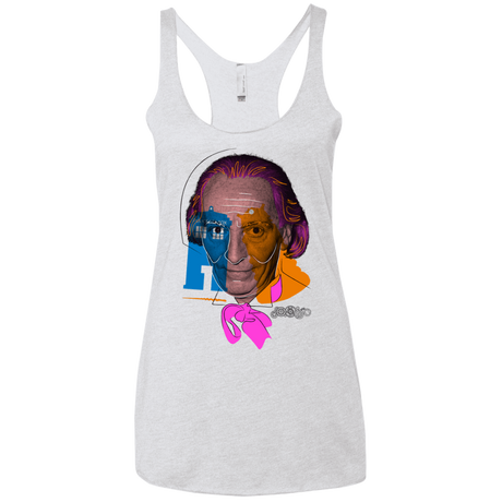 T-Shirts Heather White / X-Small Doctor Warwhol 1 Women's Triblend Racerback Tank