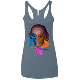 T-Shirts Indigo / X-Small Doctor Warwhol 1 Women's Triblend Racerback Tank