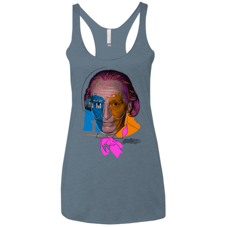 T-Shirts Indigo / X-Small Doctor Warwhol 1 Women's Triblend Racerback Tank