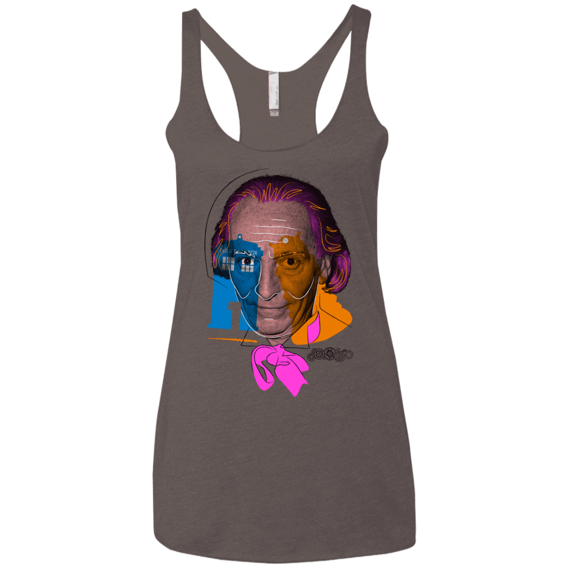 T-Shirts Macchiato / X-Small Doctor Warwhol 1 Women's Triblend Racerback Tank