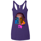 T-Shirts Purple Rush / X-Small Doctor Warwhol 1 Women's Triblend Racerback Tank