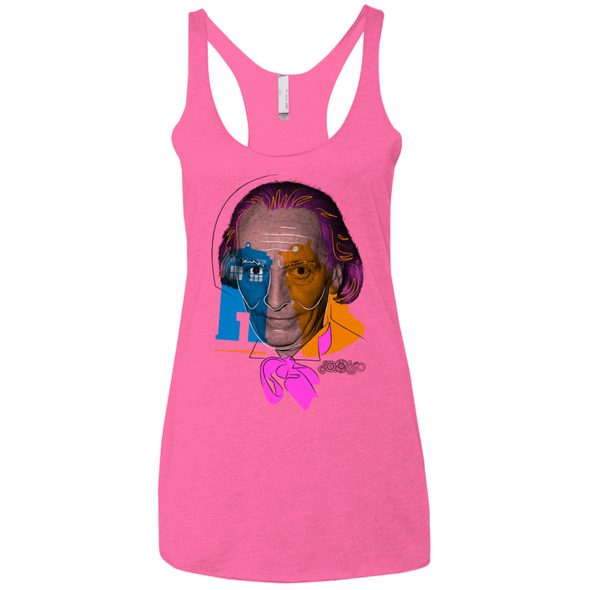T-Shirts Vintage Pink / X-Small Doctor Warwhol 1 Women's Triblend Racerback Tank