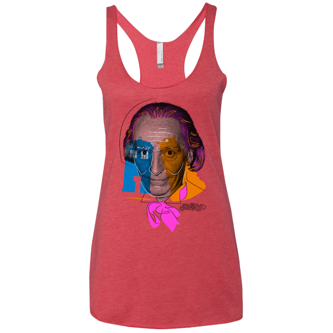 T-Shirts Vintage Red / X-Small Doctor Warwhol 1 Women's Triblend Racerback Tank