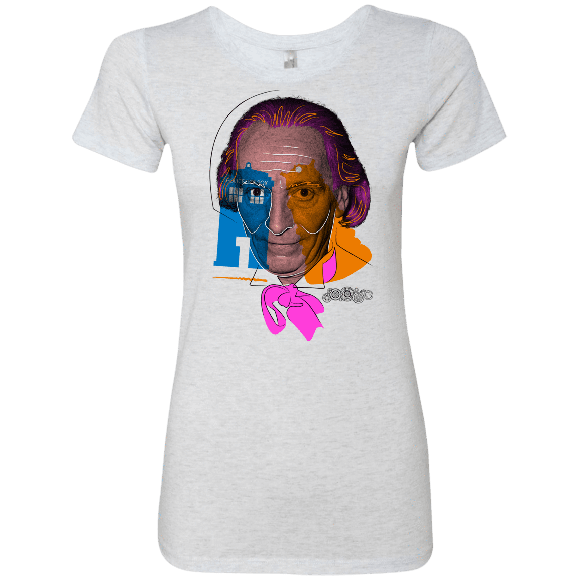 T-Shirts Heather White / S Doctor Warwhol 1 Women's Triblend T-Shirt