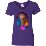 T-Shirts Purple / S Doctor Warwhol 1 Women's V-Neck T-Shirt