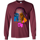 T-Shirts Maroon / YS Doctor Warwhol 1 Youth Long Sleeve T-Shirt