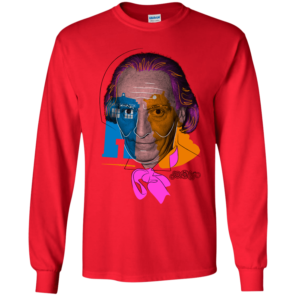T-Shirts Red / YS Doctor Warwhol 1 Youth Long Sleeve T-Shirt