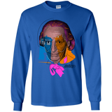 T-Shirts Royal / YS Doctor Warwhol 1 Youth Long Sleeve T-Shirt