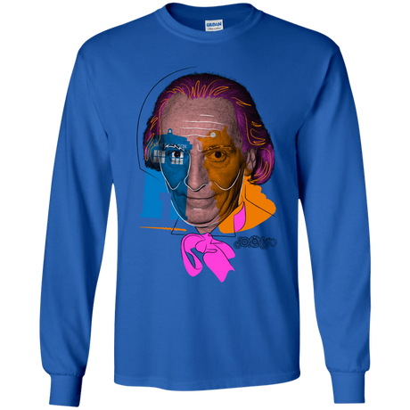 T-Shirts Royal / YS Doctor Warwhol 1 Youth Long Sleeve T-Shirt