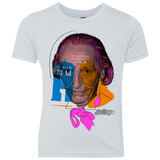 T-Shirts Heather White / YXS Doctor Warwhol 1 Youth Triblend T-Shirt