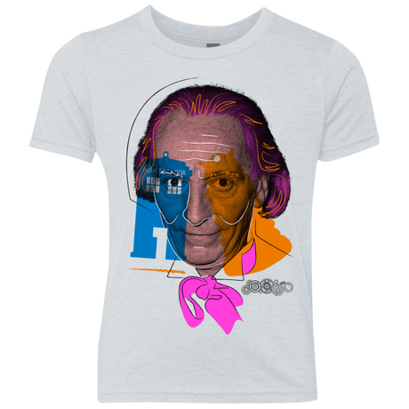 T-Shirts Heather White / YXS Doctor Warwhol 1 Youth Triblend T-Shirt