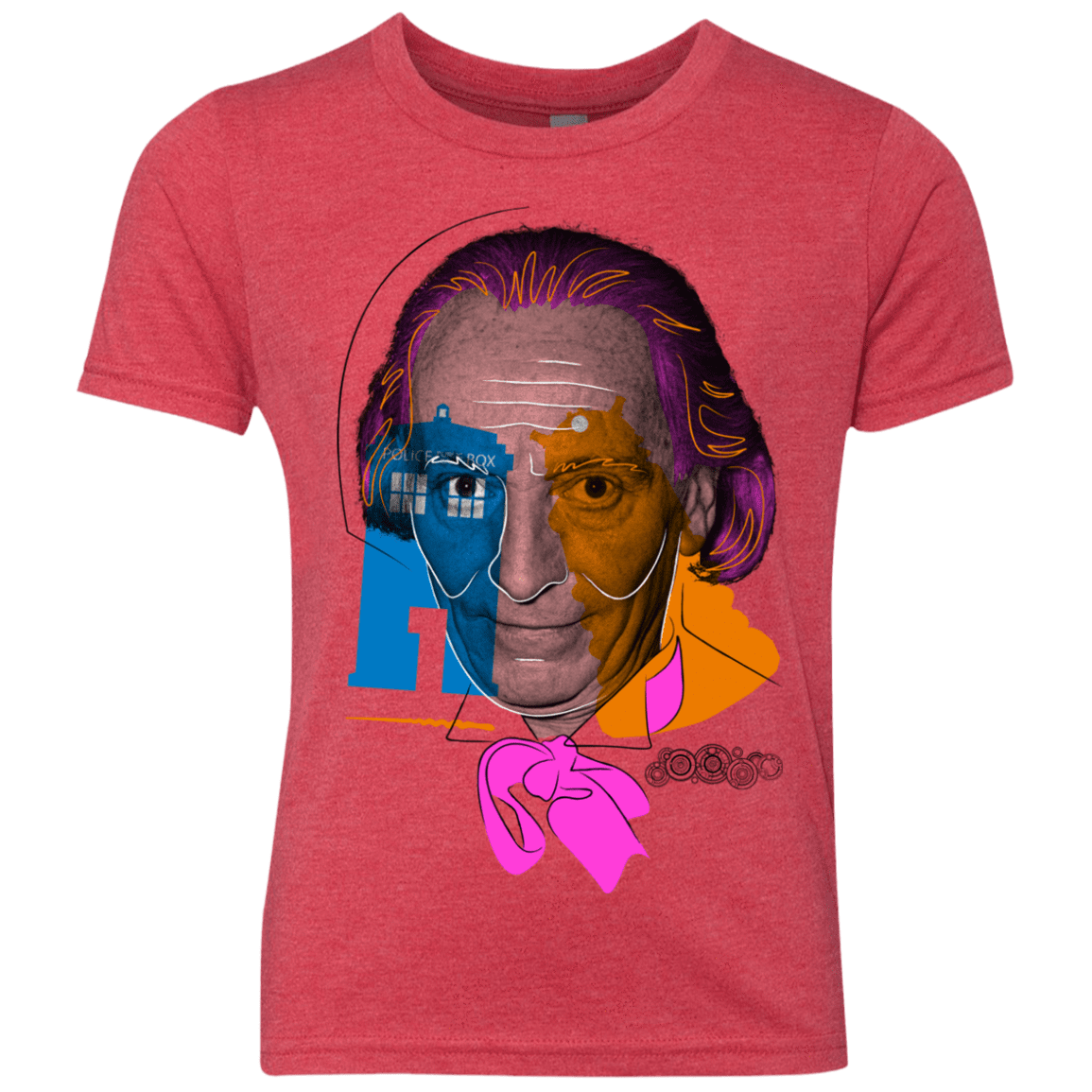 T-Shirts Vintage Red / YXS Doctor Warwhol 1 Youth Triblend T-Shirt