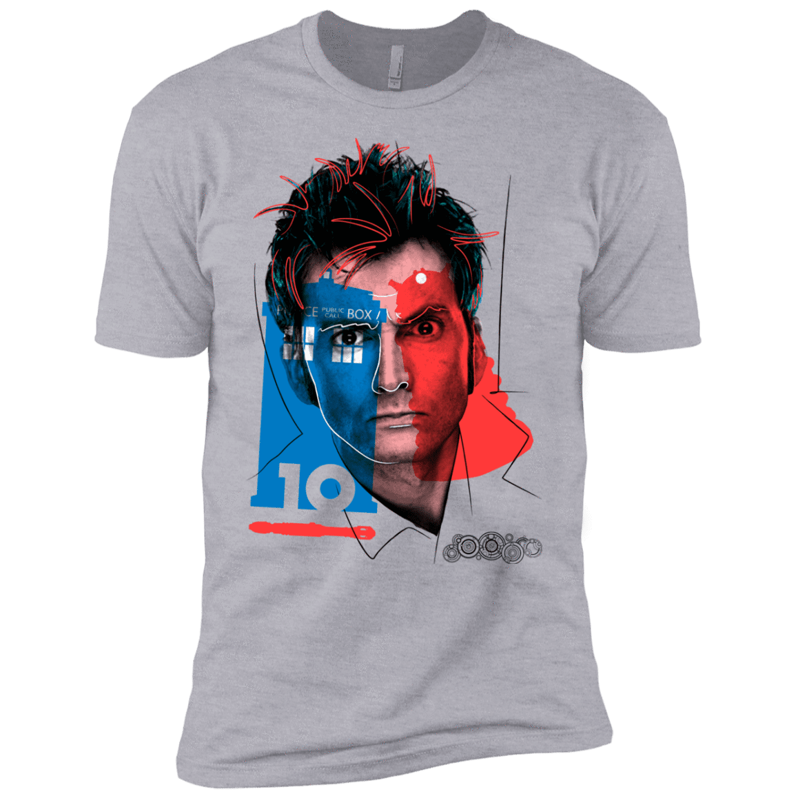 T-Shirts Heather Grey / YXS Doctor Warwhol 10 Boys Premium T-Shirt