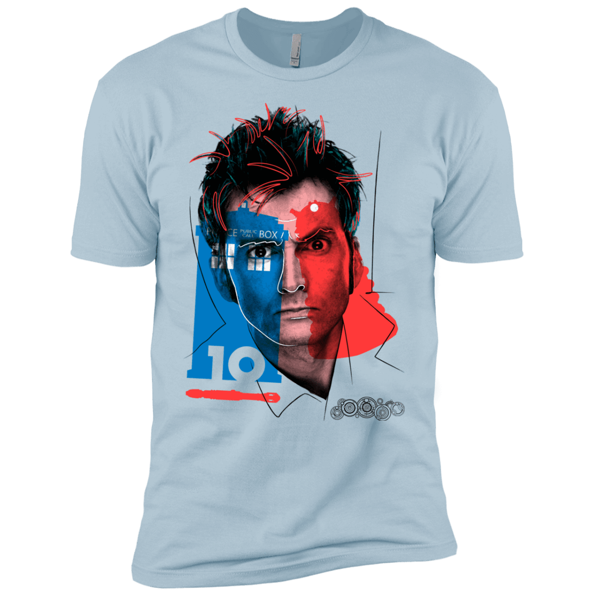 T-Shirts Light Blue / YXS Doctor Warwhol 10 Boys Premium T-Shirt