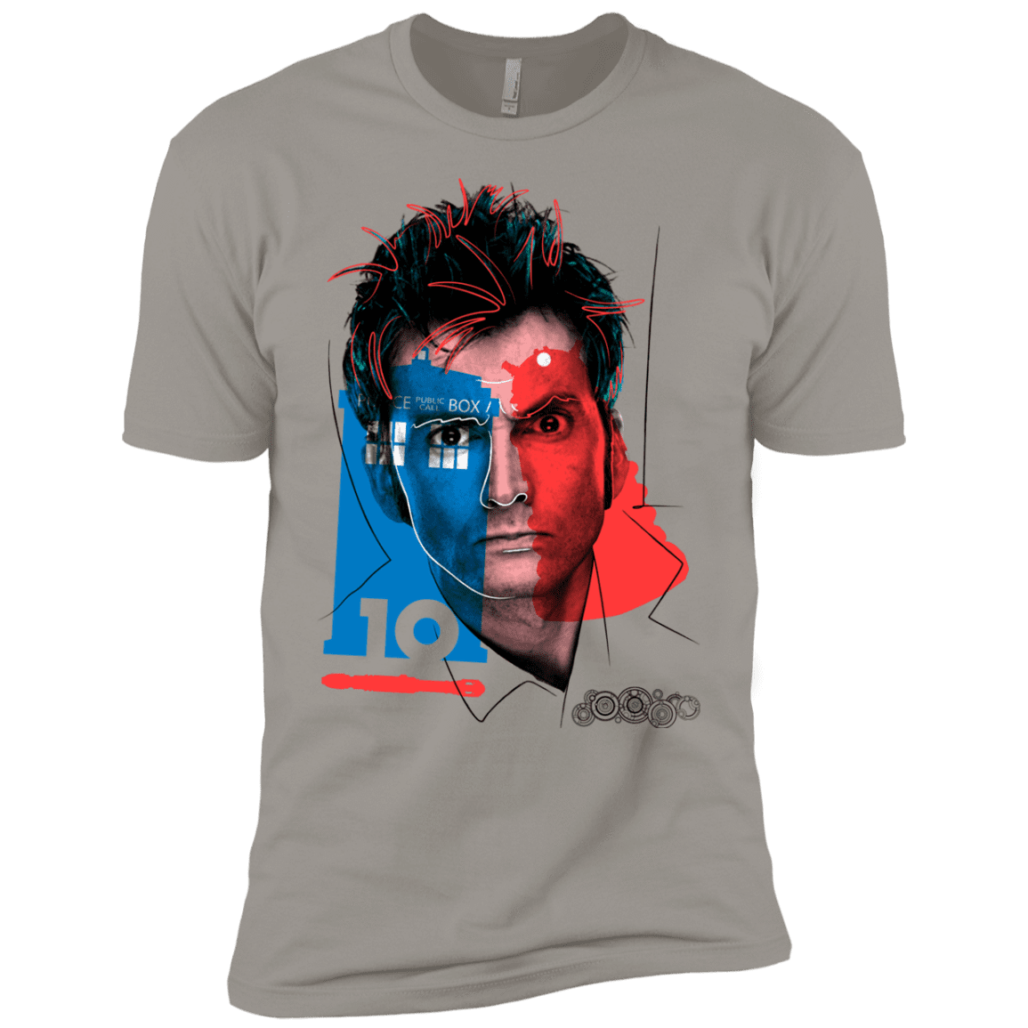 T-Shirts Light Grey / YXS Doctor Warwhol 10 Boys Premium T-Shirt