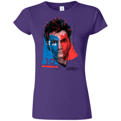 T-Shirts Purple / S Doctor Warwhol 10 Junior Slimmer-Fit T-Shirt