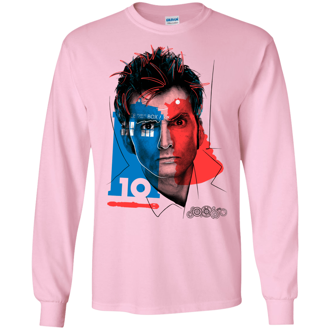 T-Shirts Light Pink / S Doctor Warwhol 10 Men's Long Sleeve T-Shirt